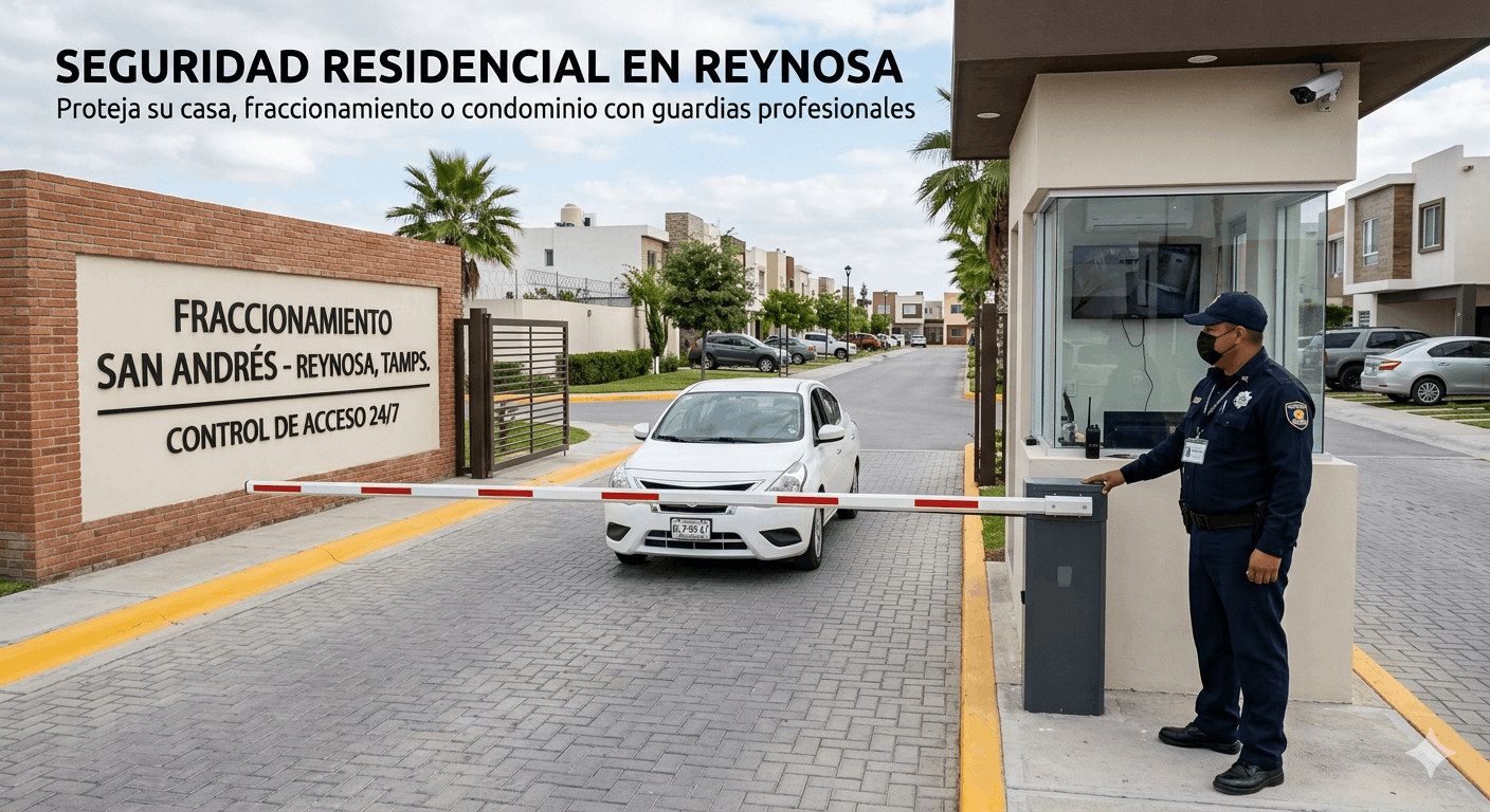 Seguridad residencial en Reynosa: Proteja su casa, fraccionamiento o condominio con guardias profesionales